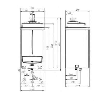 Immergas Victrix Pro 55 2 ErP dujinis katilas 55kW 1