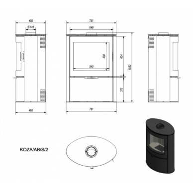 Krosnelė Kratki AB S 2, 10kW 1