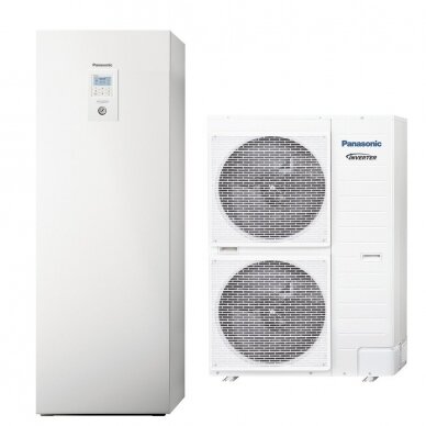 Panasonic "viskas viename" 12kW oras-vanduo šilumos siurblys