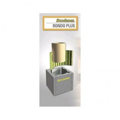 Schiedel RONDO PLUS Ø160 5-8m keramikinis vieno kanalo 2